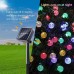 Toodour Solar Globe String Lights, 35.6ft 60 LED Outdoor Bulb String Lights, Waterproof 8 Modes Solar Patio Lights for Garden, Gazebo, Yard, Party Decorations (Multicolor)