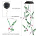 Toodour Solar String Lights, Color Changing Solar Hummingbird Wind Chimes, LED Decorative Mobile, Waterproof Outdoor String Lights for Patio, Balcony, Bedroom, Party, Yard, Window, Garden