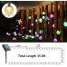 Toodour Solar Outdoor String Lights, 35.6ft 60 LED Globe String Lights with Remote, Waterproof Solar Powered Patio Lights for Garden, Lawn, Gate, Balcony Decorations