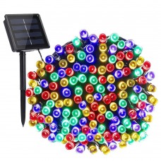 Toodour Solar Christmas Lights, 72ft 200 LED 8 Modes Solar String Lights, Waterproof Solar Fairy Lights for Xmas Tree, Garden, Patio, Home, Holiday, Party, Outdoor Christmas Decorations (Multicolor)