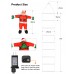 Toodour LED Christmas Lights - 10ft Christmas Decorative Ladder Lights with Santa Claus, Christmas Decorations Lights for Indoor Outdoor, Window, Garden, Home, Wall, Xmas Tree Decor (Multicolor)
