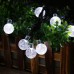 Toodour Globe Solar String Lights, 35.6ft 60 LED Outdoor Bulb String Lights,Waterproof 8 Modes Solar Patio Lights for Patio, Garden, Gazebo, Yard, Outdoors (White)