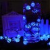 Toodour Solar Outdoor String Lights, 35.6ft 60 LED Globe String Lights, Waterproof 8 Modes Solar Powered Patio Lights for Garden, Home, Fence, Yard Decorations (Blue)