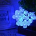 Toodour Solar Outdoor String Lights, 35.6ft 60 LED Globe String Lights, Waterproof 8 Modes Solar Powered Patio Lights for Garden, Home, Fence, Yard Decorations (Blue)