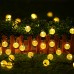 Toodour Solar String Lights Outdoor 35.6ft 60 LED Globe String Lights,Waterproof 8 Modes Solar Powered Patio Lights for Garden, Home, Gazebo, Yard Decorations (Warm White)