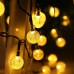Toodour Solar String Lights Outdoor 35.6ft 60 LED Globe String Lights,Waterproof 8 Modes Solar Powered Patio Lights for Garden, Home, Gazebo, Yard Decorations (Warm White)