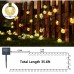 Toodour Solar String Lights Outdoor 35.6ft 60 LED Globe String Lights,Waterproof 8 Modes Solar Powered Patio Lights for Garden, Home, Gazebo, Yard Decorations (Warm White)