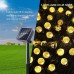 Toodour Solar String Lights Outdoor 35.6ft 60 LED Globe String Lights,Waterproof 8 Modes Solar Powered Patio Lights for Garden, Home, Gazebo, Yard Decorations (Warm White)