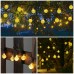 Toodour Globe Solar String Lights, 35.6ft 60 LED Outdoor Bulb String Lights,Waterproof 8 Modes Solar Patio Lights for Patio, Garden, Gazebo, Yard, Outdoors (Warm White)