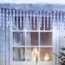 Christmas Icicle Lights, 20 icicles 90 LED Icicle Lights, Outdoor Indoor Crystal Ice String Lights, Connectable White Icicle Lights for Christmas Decorations