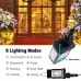 Toodour Christmas Lights White, 82ft 200 LED Christmas String Lights with 8 Modes, Timer, Connectable Plug in Christmas Outdoor Indoor Lights for Home Garden Party Xmas Tree Decor