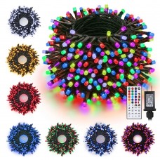 Toodour Christmas Lights Indoor, 82ft 200 LED Christmas String Lights with Remote, RGB Color Changing Lights Decorations for Home, Party, Xmas Tree