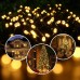 Toodour Christmas Lights Warm White, 82ft 200 LED Christmas String Lights with 8 Modes, Timer, Connectable Plug in Christmas Outdoor Indoor Lights for Home Garden Party Xmas Tree Decor