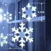 Toodour Christmas Snowflake Lights Outdoor, 17.22ft 264 LED Snowflake Icicle Lights with 22 Drops, Connectable, 8 Modes Waterproof Christmas Lights for Curtain Eaves Window Xmas Decor (White)