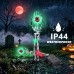 Toodour Halloween Pathway Lights Outdoor, Battery Operated Halloween Skeleton Hands with Light Up Eyeballs & Spiders, Waterproof Halloween Decor for Walkway Garden Yard Lawn, Green