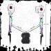 Toodour Halloween Pathway Lights Outdoor, Battery Operated Halloween Skeleton Hands with Light Up Eyeballs & Spiders, Waterproof Halloween Decor for Walkway Garden Yard Lawn, Green