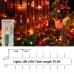 Toodour Multicolor Christmas Lights, 26.5ft 100 Count Incandescent Christmas String Lights, UL Certified Connectable Green Wire Xmas Lights for Home, Holiday, Party, Tree Decorations