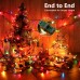 Toodour Multicolor Christmas Lights, 26.5ft 100 Count Incandescent Christmas String Lights, UL Certified Connectable Green Wire Xmas Lights for Home, Holiday, Party, Tree Decorations