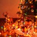 Toodour Multicolor Christmas Lights, 26.5ft 100 Count Incandescent Christmas String Lights, UL Certified Connectable Green Wire Xmas Lights for Home, Holiday, Party, Tree Decorations