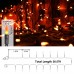 Toodour Orange Halloween Lights, 25ft 100 Count Incandescent Halloween String Lights, UL Certified Connectable Mini Bulbs Orange String Lights for Home, Garden, Porch, Halloween Party Decorations