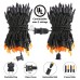 Toodour Orange & Purple Halloween Lights, 25ft 100 Count Incandescent Halloween String Lights, UL Certified Connectable Mini Bulbs Halloween Lights for Indoor, Outdoor, Garden, Porch, Halloween Decor