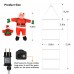 Toodour LED Christmas Light - Christmas Decorative Ladder Lights with Santa Claus, Christmas Decorations Lights for Indoor Outdoor, Window, Garden, Home Decor - Multicolor
