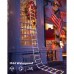 Toodour Christmas Lights Outdoor, 10ft LED Christmas Decorative Ladder Lights with Santa Claus, Christmas Outdoor Decor for Window, Porch, Garden, Xmas Tree (Multicolor)