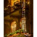 Toodour Christmas Lights Outdoor, 10ft LED Christmas Decorative Ladder Lights with Santa Claus, Christmas Outdoor Decor for Window, Porch, Garden, Xmas Tree (Multicolor)