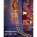Toodour Christmas Lights Outdoor, 10ft Christmas Decorative Ladder Lights with Santa Claus, LED Christmas Lights for Porch, Window, Xmas Tree Decorations (Warm White)