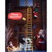 Toodour Christmas Lights Outdoor, 10ft Christmas Decorative Ladder Lights with Santa Claus, LED Christmas Lights for Porch, Window, Xmas Tree Decorations (Warm White)