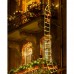 Toodour Christmas Lights Outdoor, 10ft Christmas Decorative Ladder Lights with Santa Claus, LED Christmas Lights for Porch, Window, Xmas Tree Decorations (Warm White)