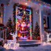 Christmas Door Cover with Lights, 36*80 Inch Front Door Decor with 8 Modes Timer, Santa Claus Multicolor Christmas Light for Front Door Porch Banner Backdrop House Xmas Indoor Outdoor Decorations Christmas Door Cover with Lights, 36*80 Inch Front Door Decor with 8 Modes Timer, Santa Claus Multicolor Christmas Light for Front Door Porch Banner Backdrop House Xmas Indoor Outdoor Decorations