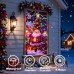 Christmas Door Cover with Lights, 36*80 Inch Front Door Decor with 8 Modes Timer, Santa Claus Multicolor Christmas Light for Front Door Porch Banner Backdrop House Xmas Indoor Outdoor Decorations Christmas Door Cover with Lights, 36*80 Inch Front Door Decor with 8 Modes Timer, Santa Claus Multicolor Christmas Light for Front Door Porch Banner Backdrop House Xmas Indoor Outdoor Decorations