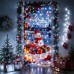 Christmas Door Cover with Lights, 36*80 Inch Front Door Decor with 8 Modes Timer, Snowman White Christmas Light for Front Door Porch Banner Backdrop House Xmas Indoor Outdoor Decorations Christmas Door Cover with Lights, 36*80 Inch Front Door Decor with 8 Modes Timer, Snowman White Christmas Light for Front Door Porch Banner Backdrop House Xmas Indoor Outdoor Decorations