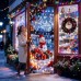 Christmas Door Cover with Lights, 36*80 Inch Front Door Decor with 8 Modes Timer, Snowman White Christmas Light for Front Door Porch Banner Backdrop House Xmas Indoor Outdoor Decorations Christmas Door Cover with Lights, 36*80 Inch Front Door Decor with 8 Modes Timer, Snowman White Christmas Light for Front Door Porch Banner Backdrop House Xmas Indoor Outdoor Decorations