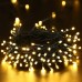 Toodour Solar Christmas Lights, 72ft 200 LED 8 Modes Outdoor Christmas String Lights, Waterproof Solar String Light for Xmas Tree, Fence, Holiday, Party, Balcony, Outdoo Xmas Decorations - Warm White