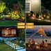 Toodour Solar Lights Outdoor Waterproof, 6 Pack LED Solar Powered Torch Lights with Flicking Flame, Landscape Lighting for Garden Yard Pathway, Warm White