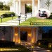 Toodour Solar Lights Outdoor Waterproof, 6 Pack LED Solar Powered Torch Lights with Flicking Flame, Landscape Lighting for Garden Yard Pathway, Warm White