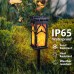Toodour Solar Lights Outdoor Waterproof, 6 Pack LED Solar Powered Torch Lights with Flicking Flame, Landscape Lighting for Garden Yard Pathway, Warm White