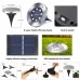 Toodour 6 Pack Solar Ground Lights Outdoor, 8 LED Waterproof Solar in-Ground Disk Lights for Garden Driveway Lawn Pathway Yard Pool Step, White
