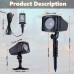 Toodour Halloween Projector Lights Outdoor, Dynamic Spider Projector Lights with Timer, Waterproof Halloween Decorations for Indoor Home Party Garden