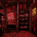 Toodour Halloween Bloody Window Clings Posters Bloody Handprint Sticker Party Decoration Haunted House Door Cover Creepy School Dormitory Window Decoration