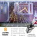Toodour Christmas Lights, 317 LED 10ft X 9 Outdoor Christmas Decorations Lights with 12" Topper Star, 8 Lighting Modes Outside Christmas Tree Lights (White)