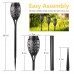 6 Pack Solar Flickering Dancing Flame Lights Waterproof Solar Torch Lights for Outdoor Garden Patio Pathway Yard Driveway Decorative