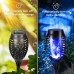 Toodour Outdoor Solar Lights, 12 Pack LED Solar Torch Lights with Flickering Flame, Waterproof Lighting Decoration for Patio Garden Yard Pathway Landscape, Blue