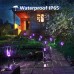 Toodour Outdoor Solar Lights, 12 Pack LED Solar Torch Lights with Flickering Flame, Waterproof Lighting Decoration for Patio Garden Yard Pathway Landscape, Purple