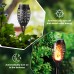 6 Pack Solar Flickering Dancing Flame Lights Waterproof Solar Torch Lights for Outdoor Garden Patio Pathway Yard Driveway Decorative