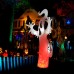 Toodour Halloween Inflatables Outdoor Decorations Ghost, 8ft Blow up Yard Decorations, Built-in Red LED Disco Lights, Ghost Inflatable for Outdoor Halloween Decor