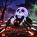 Toodour 8ft Halloween Inflatables Ghost Face Spider with Rotating Colorful LED Lights, Light Up Spider with Twinkle Red Eyes, Halloween Blow Up Decorations for Yard, Party, Lawn