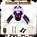 Toodour 8ft Halloween Inflatables Ghost Face Spider with Rotating Colorful LED Lights, Light Up Spider with Twinkle Red Eyes, Halloween Blow Up Decorations for Yard, Party, Lawn